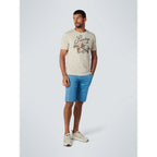 No Excess Crew Tee: Print Garment Dyed "Sunday Matches" - Kit