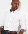 Joe Brown Delightful Double Collar L/S Shirt - White