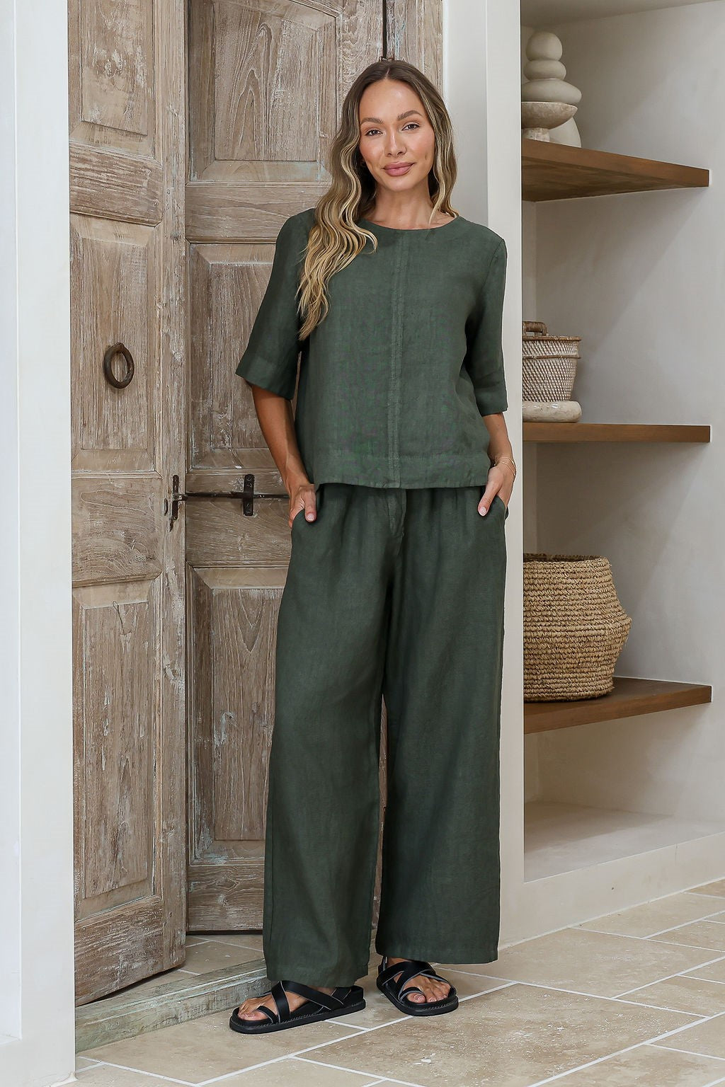 Stile Italian Linen Pants