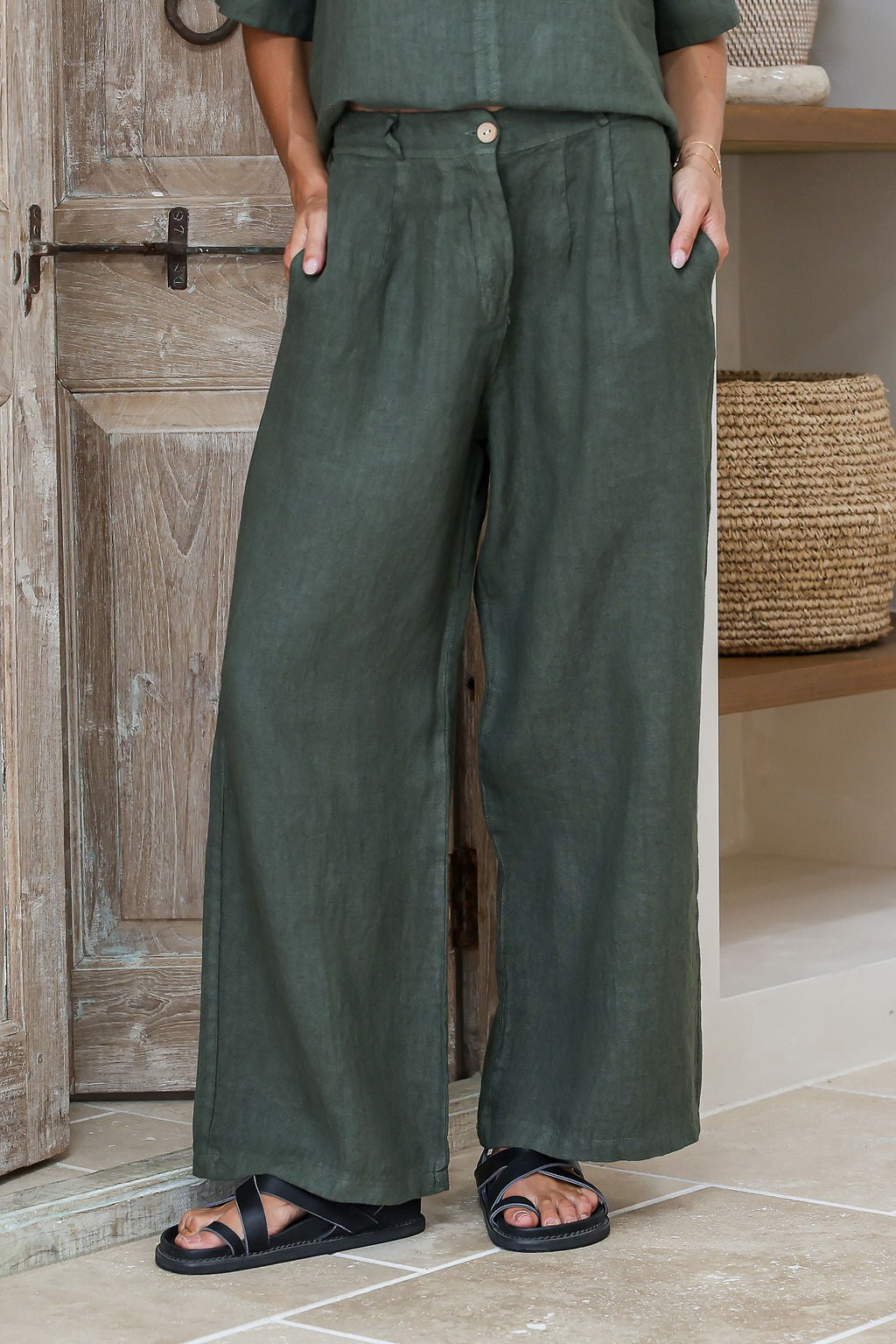 Stile Italian Linen Pants