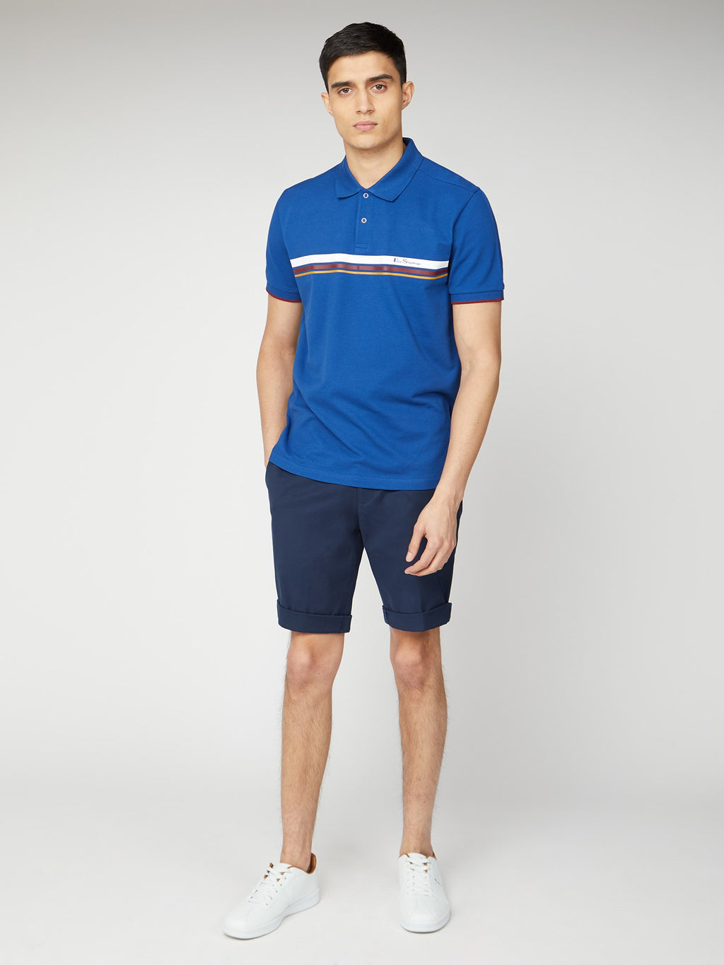 Ben Sherman Slim Stretch Chino Shorts - Dark Navy