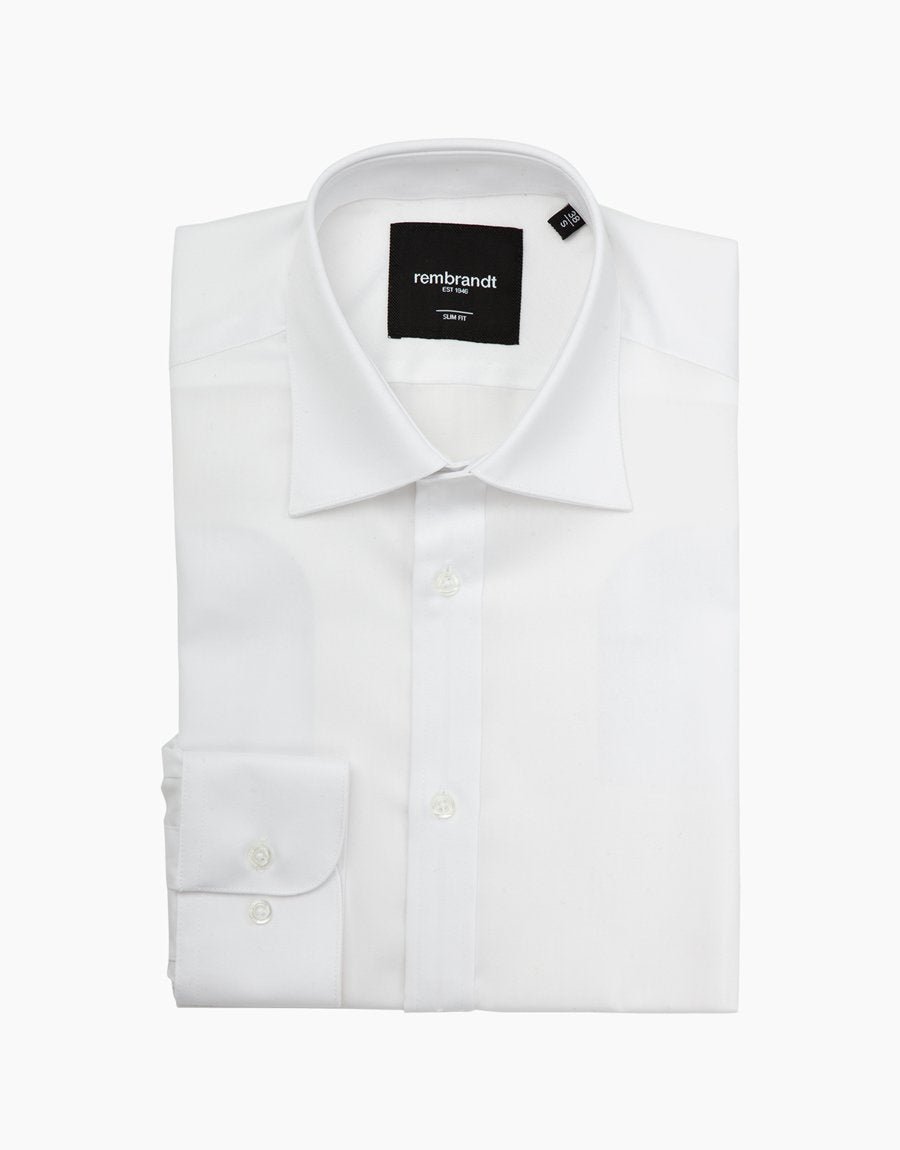 London Long Sleeve Shirt - White Twill