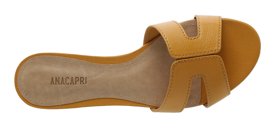 Flat Summer Mustard Slip On (runs small)