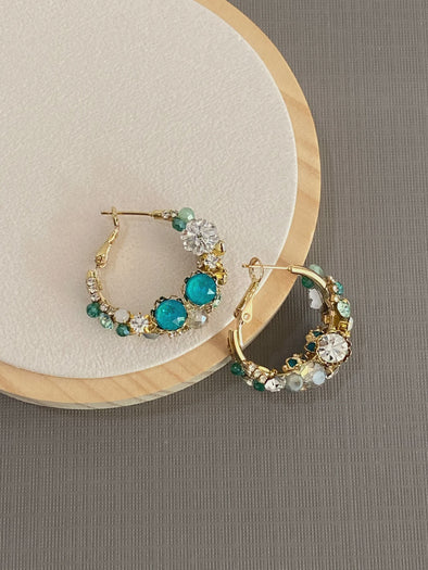 Turquoise Treasure Loop Earrings