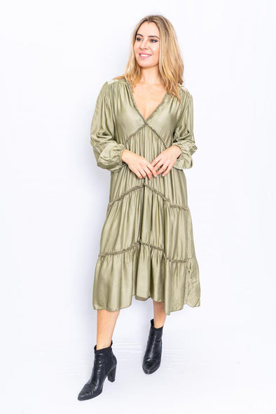 The Italian Closet - Tully Midi Dress - Khaki