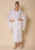 Candie Silk Dress in White