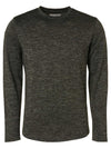 No Excess Long sleeved Crew Tee:  Knitted - Basil
