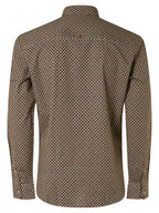 No Excess Long Sleeve Shirt: Geo Stars - Camel