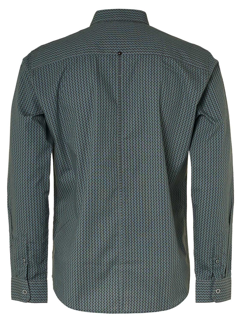 No Excess Long Sleeve Shirt: Geo Weave - Smoke