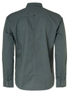 No Excess Long Sleeve Shirt: Geo Weave - Smoke