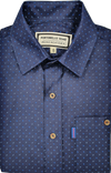 Iron Cheater Short Sleeve Shirt - Diagonal Arrows : Navy