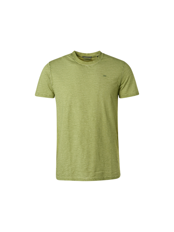 No Excess Crew Tee: Cold Dyed - Dusty Green