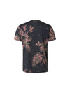No Excess Crew Tee: Abstract Foliage - Dusty Green