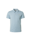 No Excess Jacquard Knitted Polo - Cloud