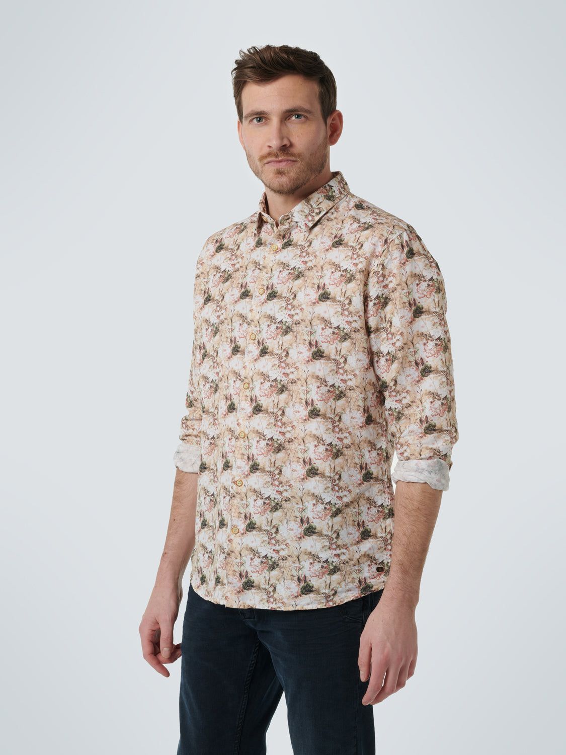 No Excess Long Sleeve Shirt: Wild Rose - Coral