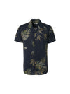 No Excess Short Sleeve Shirt: Abstract Foliage - Air Force