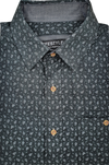 Lifestyle Cotton Short Sleeve Shirt - Black Paisley
