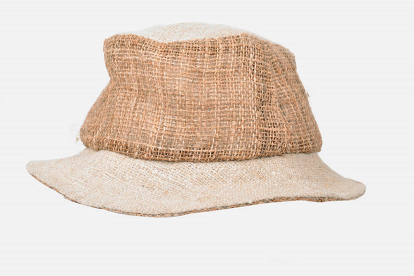 Hemp Hat: Classic Bucket - White Cruiser