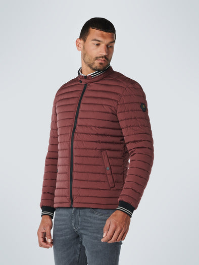 No Excess Short Fit Padded Jacket - Port Wine