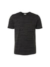 No Excess Crew Tee: Multi Coloured Melange - Black