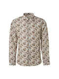 No Excess Long Sleeve Shirt: Forest Floor - Offwhite