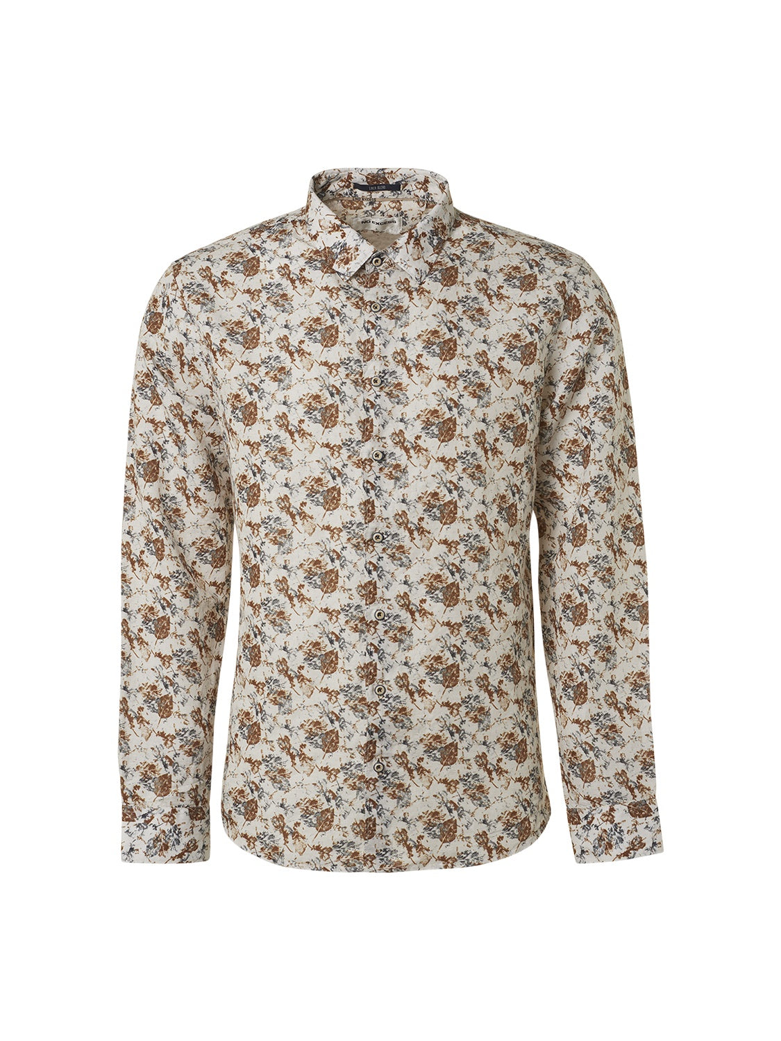 No Excess Long Sleeve Shirt: Forest Floor - Offwhite