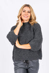 The Italian Closet: Calabria Sweater - Charcoal