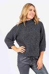 The Italian Closet: Calabria Sweater - Charcoal