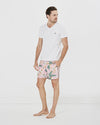 Coast Hawaiian Pink Print Shorts