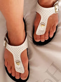 HM White Hedda Sandal
