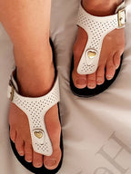 HM White Hedda Sandal
