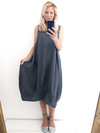 Helga May Maxi Dress: Plain - Charcoal