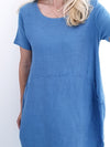Helga May Jungle Dress: Plain - Petrol