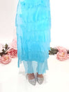 Helga May Layered Silk Maxi: Maud Josefine - Light Turquoise