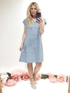 Helga May Kennedy Dress: Plain - Grey