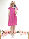 Helga May Kennedy Dress: Plain - Hot Pink