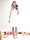 Helga May Kennedy Dress: Plain - White