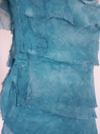Helga May Layered Silk Top - Teal