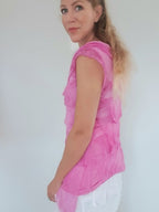 Helga May Layered Silk Top - Bubble Gum