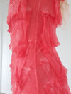 Helga May Layered Silk Midi Dress - Poppy Red Ombre