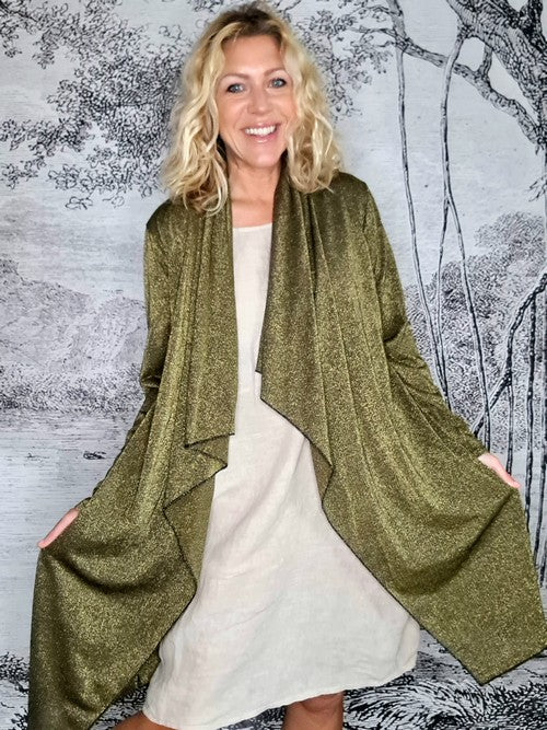Helga May: Twinkle Cardi - Dark Gold