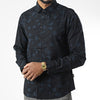 Blend Long Sleeve Shirt: Night Floral - Black