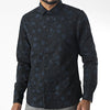 Blend Long Sleeve Shirt: Night Floral - Black