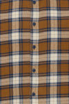 Blend  Long Sleeve Shirt: Checked - Bronze Brown