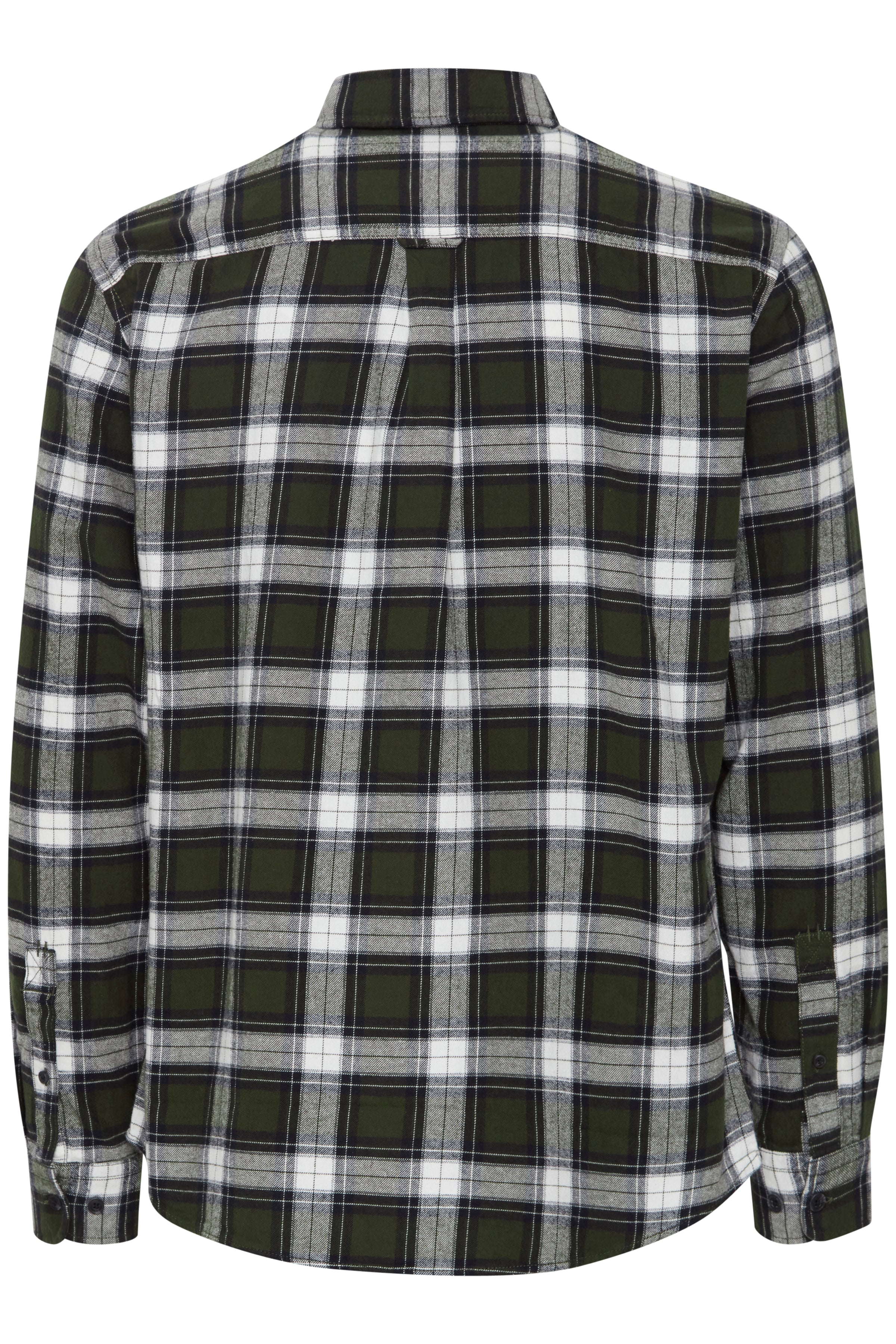 Blend Long Sleeve Shirt: Checked - Forest Night