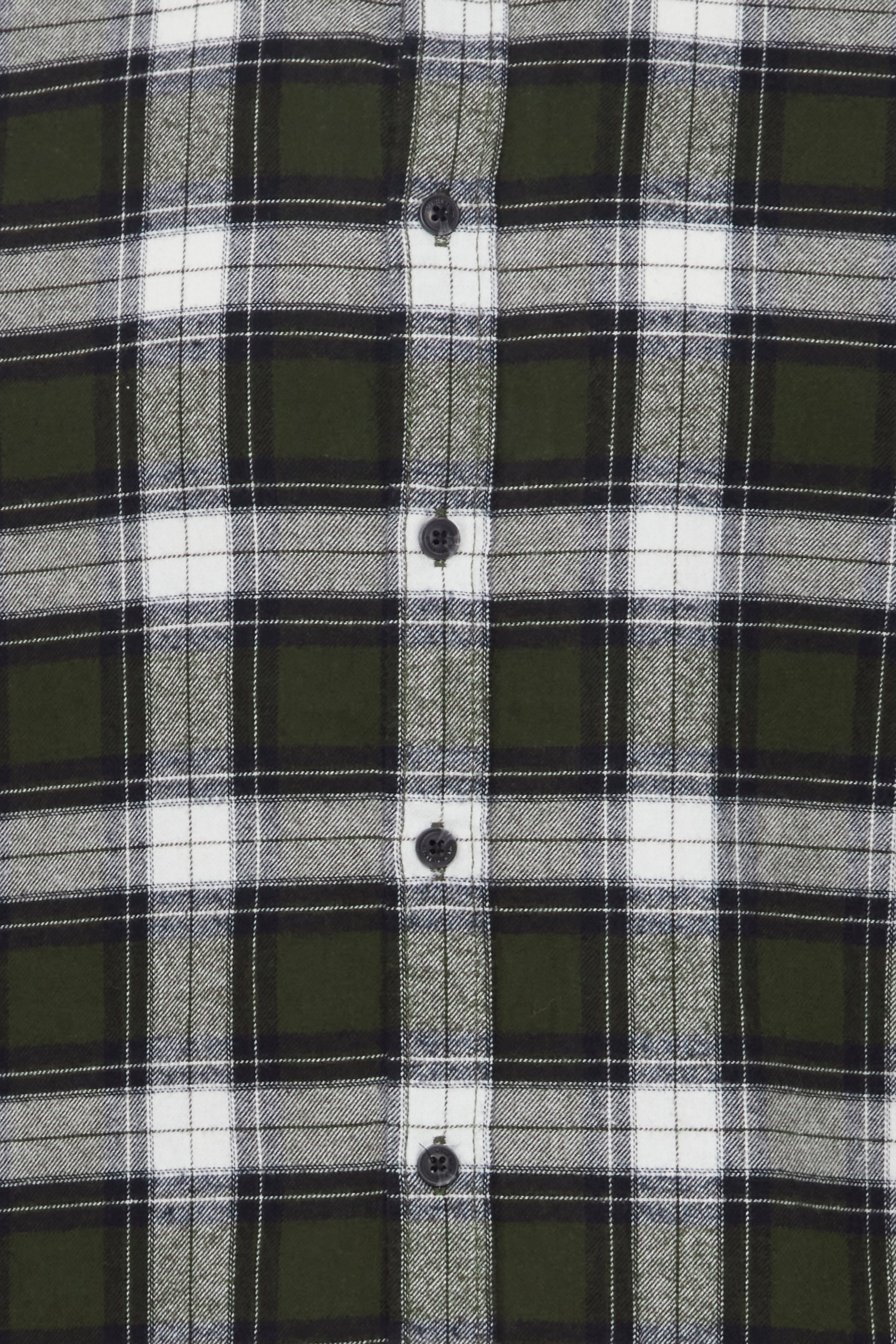 Blend Long Sleeve Shirt: Checked - Forest Night