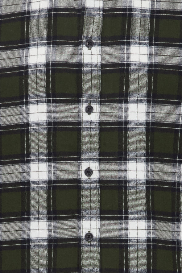 Blend Long Sleeve Shirt: Checked - Forest Night