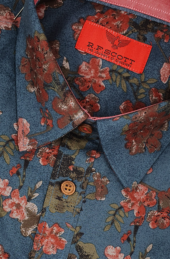 R.F. Scott Fielding Long Sleeve Shirt - Antique Blossom