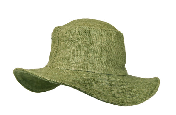 Hemp Hat: Classic Fold Brim - Green