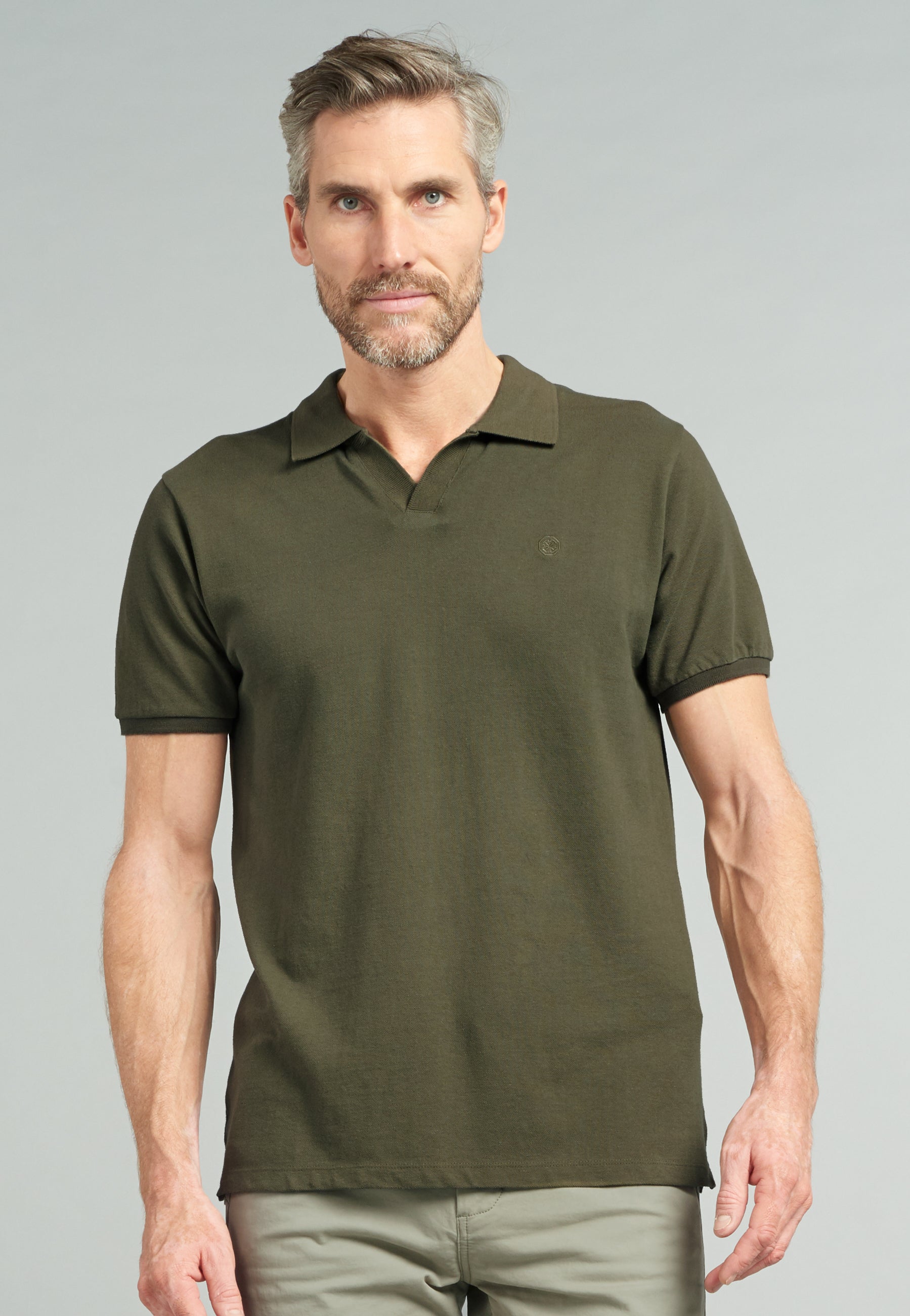 Dstrezzed Polo Pique Army Green Oxfords Clothing